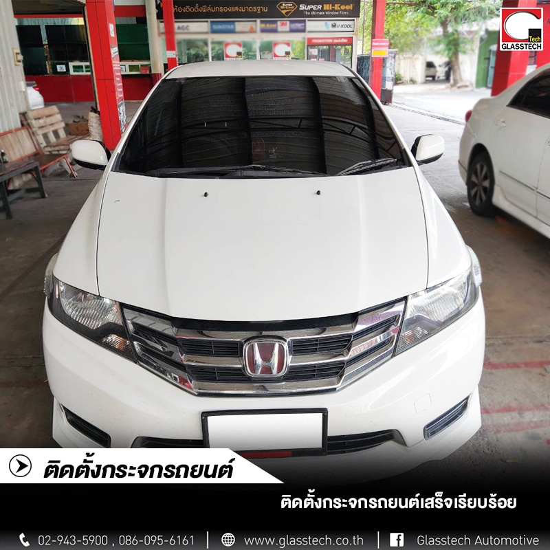 รีวิวติดตั้งกระจกรถยนต์ Toyota Prius